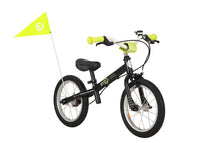 BYK E-250L Children's 14" Balance Bike Black/Neon Yellow