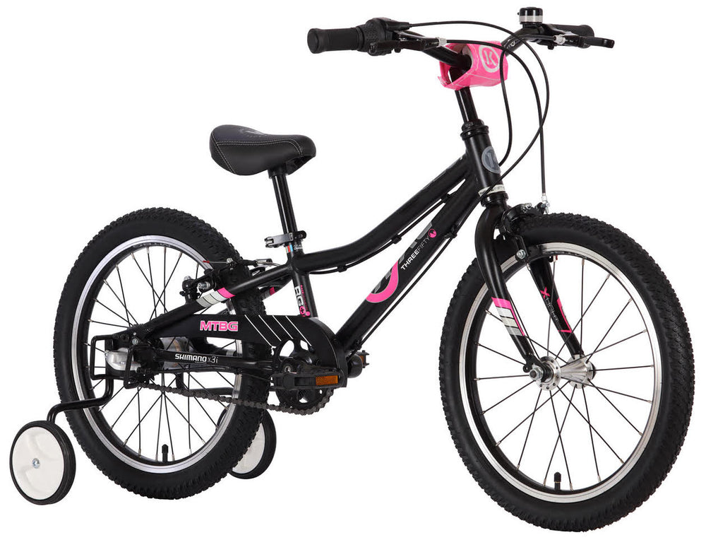 BYK E-350 Girl's 18" Mountain Bike for Age 4-6 (with training wheels)